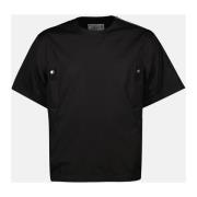 Sacai Svart Jersey T-shirt Vår-Sommar 2025 Black, Herr