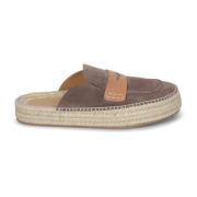 JW Anderson Taupe Mocka Slip-On Espadrillos Beige, Herr