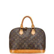 Louis Vuitton Vintage Pre-owned Canvas handvskor Brown, Dam