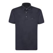 Emporio Armani Kortärmad bomullsblandad polotröja Blue, Herr