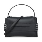 JW Anderson Minimalistisk Väska med Silverdetaljer Black, Dam