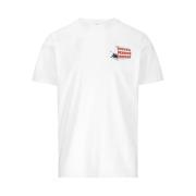 Kappa Bomull Jersey Unisex T-shirt White, Herr