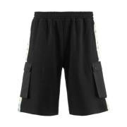 Kappa Mäns French Terry Shorts med Logo Black, Herr