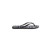 Havaianas Djurmönster Glittersandaler Black, Dam