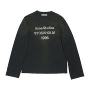 Acne Studios Casual Bomullstee i Olika Färger Black, Herr