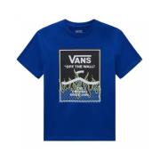 Vans Barn Kortärmad Bomull T-shirt Blue, Herr