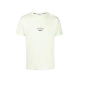 Stone Island Archivio Grön Bomull T-Shirt White, Herr