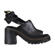 Dr. Martens Lädersandaler med Spänne Stängning Black, Dam