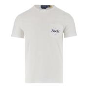 Polo Ralph Lauren Bomull T-shirt med Logo Print White, Herr