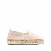 Manebí Beige Espadrilla Platta Skor Beige, Dam