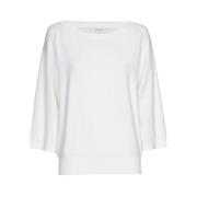 Marie Méro Vit Båthals Pullover White, Dam