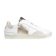 Pepe Jeans Metalliska Läder Sneakers Lane Fun White, Dam