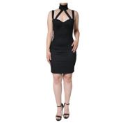 Dolce & Gabbana Svart Cut Out Bodycon Mini Klänning Black, Dam