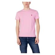 U.S. Polo Assn. Klassisk Bomull T-shirt Pink, Herr