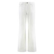 Haikure Jeans med vida ben och bakre logolabel White, Dam