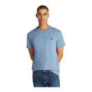 Tommy Jeans Blå Regular Fit Bomull T-shirt Blue, Herr