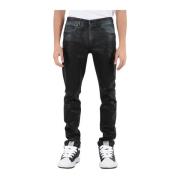 Purple Brand Indigo Skinny Denim Jeans Black, Herr