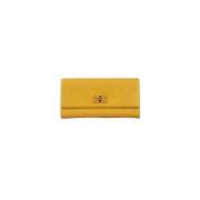 Elisabetta Franchi Front Logo Clip Stängning Axelväska Yellow, Dam