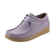 Nature Footwear Alba Sko Suede Purple, Dam