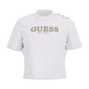 Guess Vit dam T-shirt White, Dam