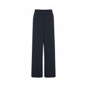 ICHI Blå Wide Leg Jeans Byxa Blue, Dam