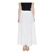 JACQUELINE de YONG Midi Skirts White, Dam