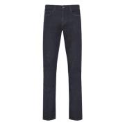 Canali Slim Fit Bomulls Jeans Blue, Herr