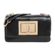 Love Moschino Justerbar Axelväska med Spänne Stängning Black, Dam