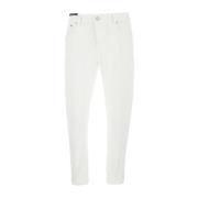 PT Torino Vita bomullsfemfickorjeans med logopatch White, Herr