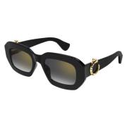 Cartier Stiliga Svarta Solglasögon Black, Unisex