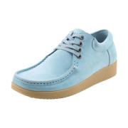 Nature Footwear Anna Sko Suede Blue, Dam