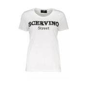 Ermanno Scervino Vit Bomullstopp med Stiliga Detaljer White, Dam