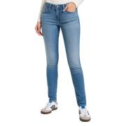 Lee Skinny Fit 5-Ficka Jeans med Logo Blue, Dam