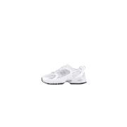 New Balance Vita Läder Sneakers Logodetalj White, Herr