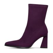 Cesare Gaspari Stiliga Blockklack Ankelboots Purple, Dam