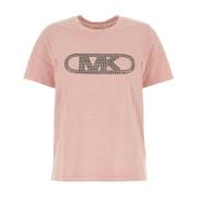 Michael Kors Ros Bomull T-shirt Pink, Dam