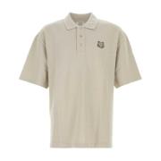 Maison Kitsuné Beige Piquet Polo Shirt Beige, Herr