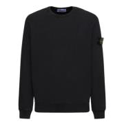 Stone Island Logo Patch Tröjor och Hoodies Black, Herr