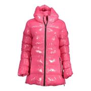 U.S. Polo Assn. Stilig Rosa Hoodie med Sidoslitsar Pink, Dam