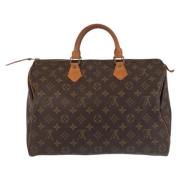 Louis Vuitton Vintage Pre-owned Canvas handvskor Brown, Dam