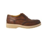 CALCE Brun läder herr Oxford skor Brown, Herr