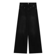 Isabel Marant Flared Jeans Kollektion Black, Dam