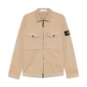 Stone Island Casual Skjortor Kollektion Beige, Herr