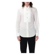 Junya Watanabe Elegant Smoking Skjorta för Män White, Herr