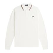 Fred Perry Vit Twin Tipped Pikéskjorta White, Herr