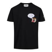 Iceberg Svart klassisk regular fit bomull jersey T-shirt Black, Herr