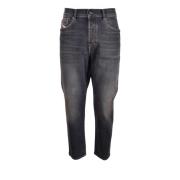 Diesel Snygga Zip Jeans med Fickor Blue, Herr