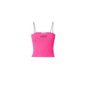 GCDS Stiliga Tank Tops Kollektion Pink, Dam