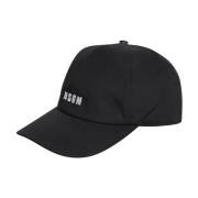 MSGM Broderad Logga Baseballkeps Black, Herr