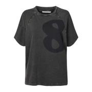 Rabens Saloner Svart Ary Top & T-shirt Black, Dam